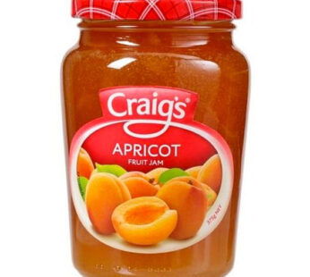 CRAIGS APRICOT JAM 375 GM