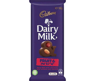 CADBURY FRUIT &  NUT 180G/200G