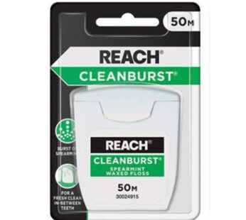REACH CLEANBURST FLOSS SPEARMINT 50M