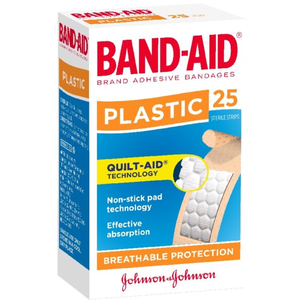 J&J BAND AID STRIPS 25S.
