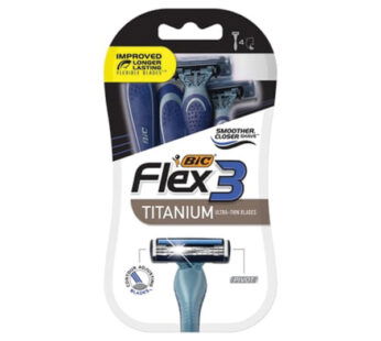 BIC FLEX 3 TITANIUM SHAVER 4s