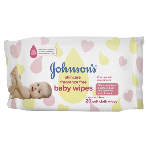 JB WIPES FRAGRANCE FREE 20S