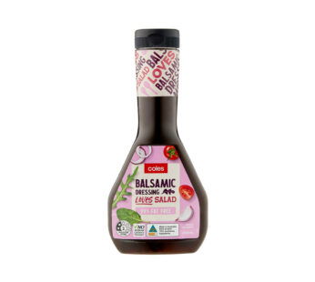 COLES BALSAMIC DRESSING 300ML