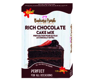 BAKERS FRESH RICH CHOCOLATE CAKE MIX 340