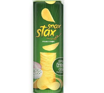 SNAX STAX SOUR CREAM& ONION POTATO CHIPS