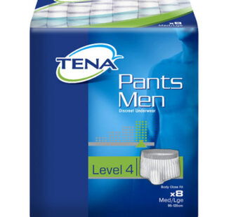 TENA PANTS MEN LEVEL 4 LARGE 8S