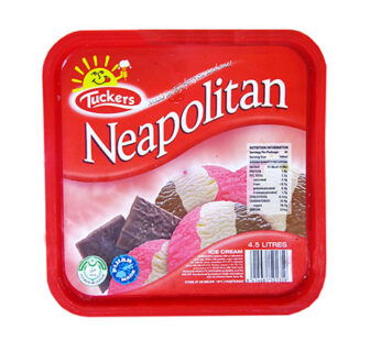 TUCKERS NEAPOLITAN  ICE CREAM  4.5LTRS