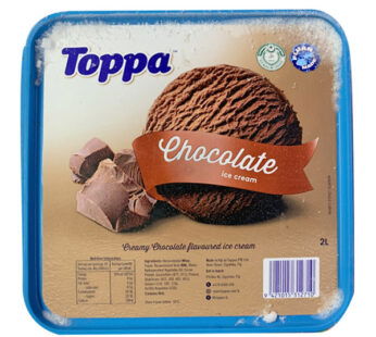 TOPPA CHOCOLATE ICE CREAM 2LTR