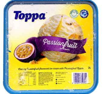 TOPPA PASSIONFRUIT ICE CREAM 2LTR
