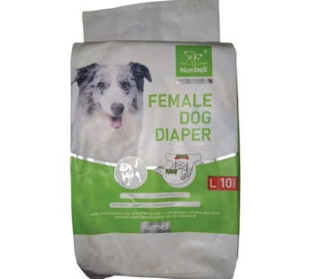 NUNBELL FEMALE DOG DIAPER #3 10PC 35x 48