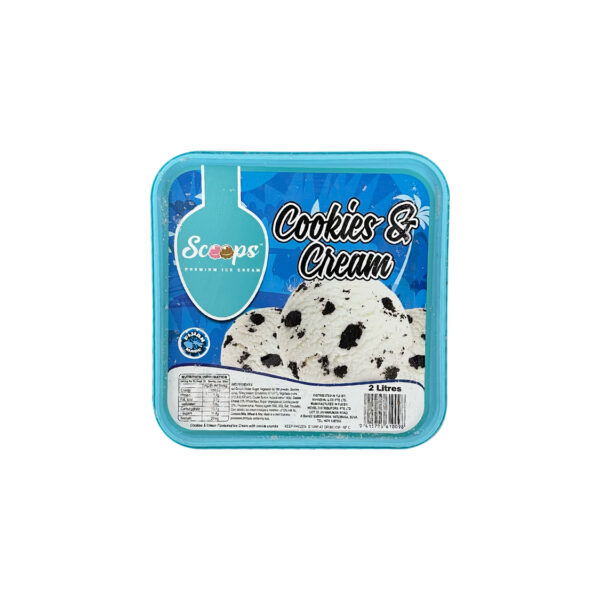 SCOOPS PREMIUM I/CREAM COOKIES&CREAM 2L