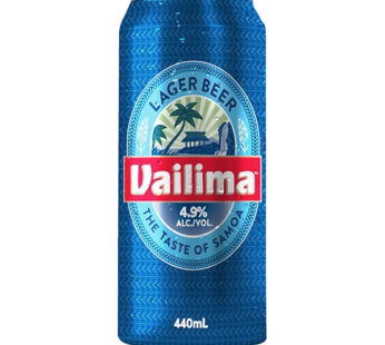 VAILIMA LAGER BEER CAN 4.9% 440ML